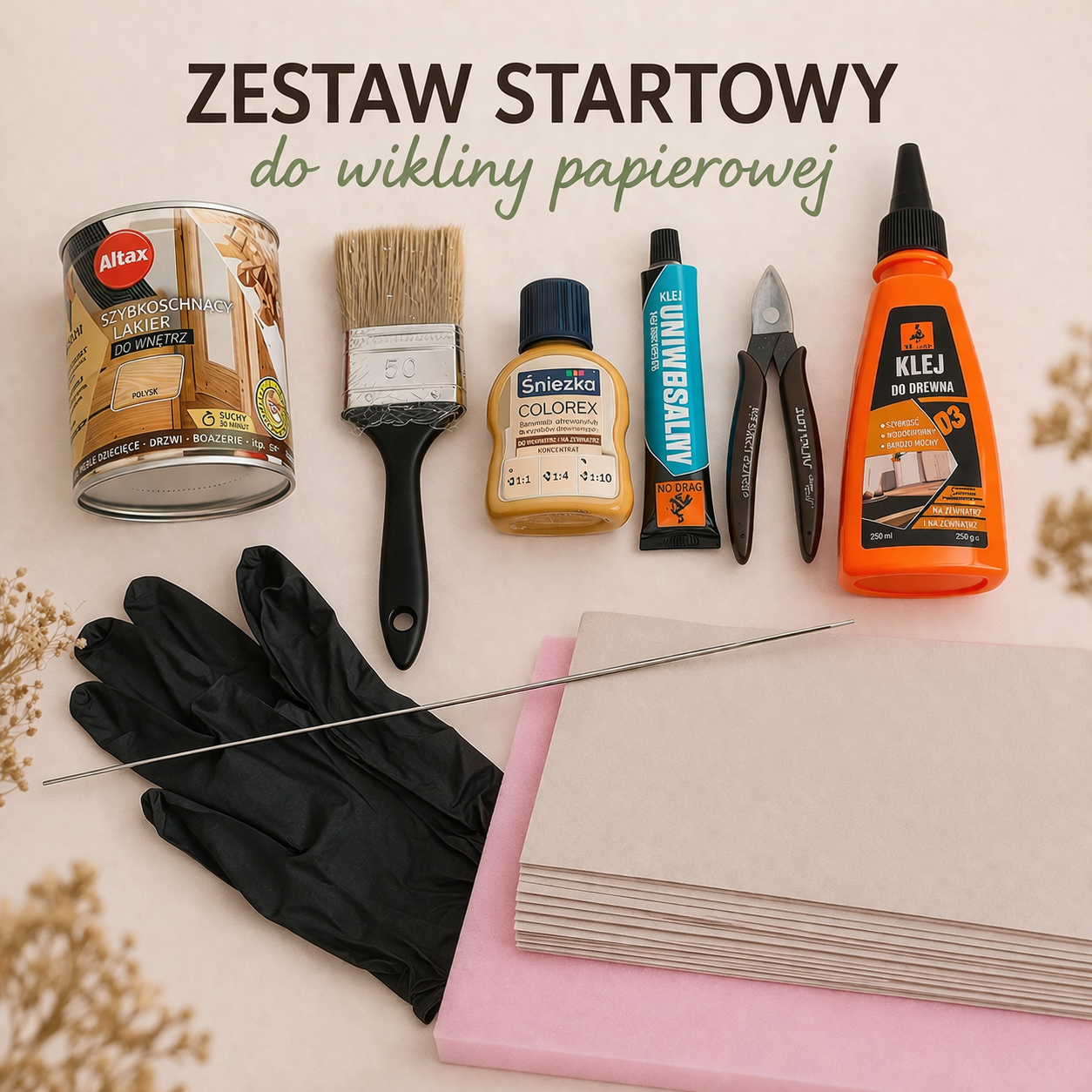 Paper Wicker Starter Kit - DIY, Materials and Weaving Tools for Beginners