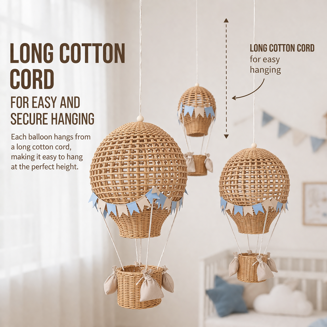 Set of 3 decorative balloons