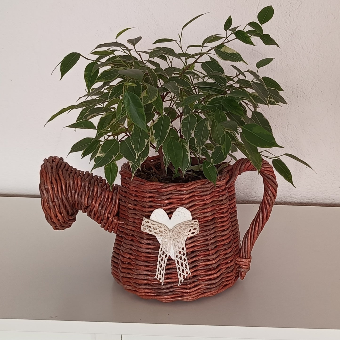 Wicker decorative basket Decorative vase
