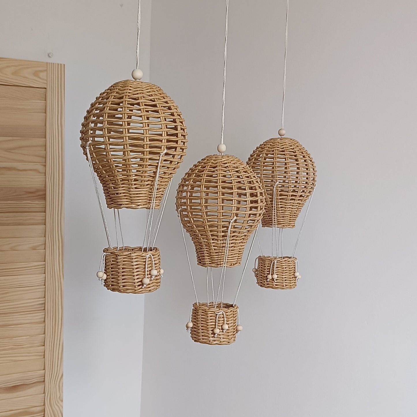 Decorative hot air balloon with a basket – boho and Provence style, a perfect gift and interior decoration