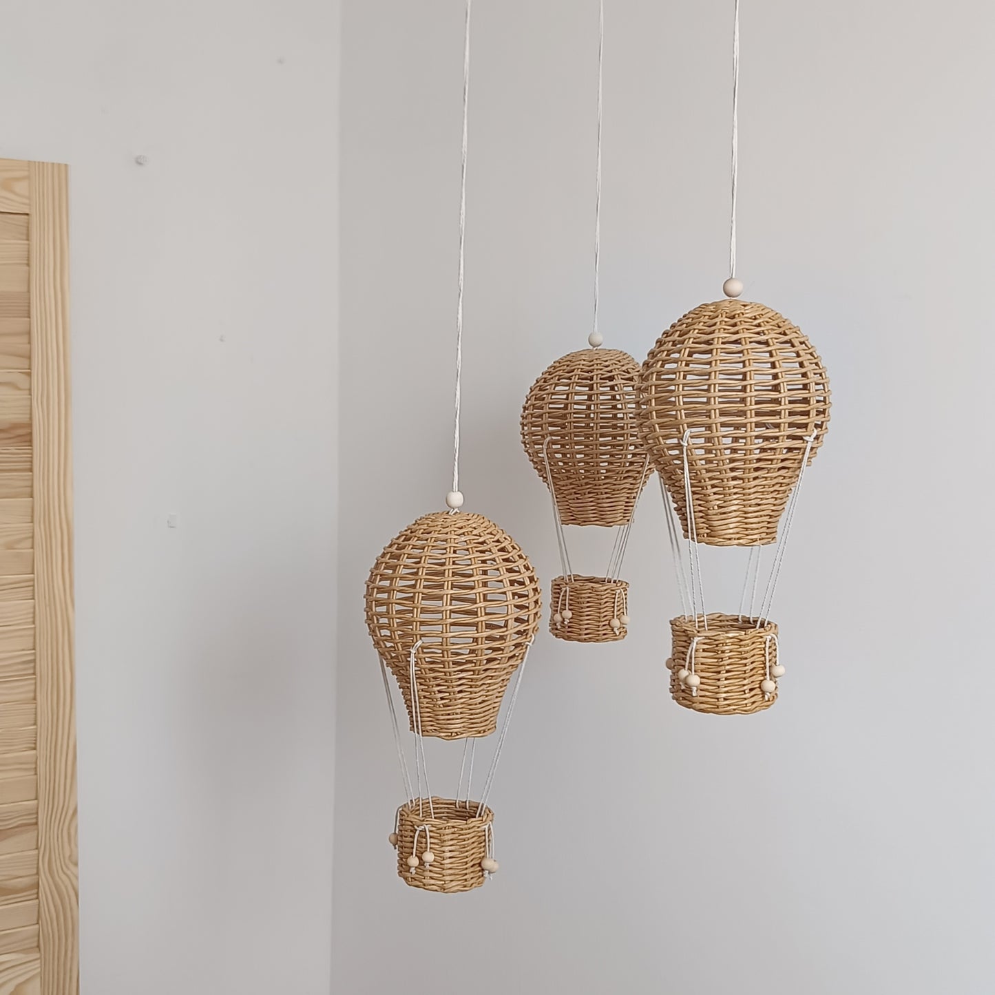 Decorative hot air balloon with a basket – boho and Provence style, a perfect gift and interior decoration