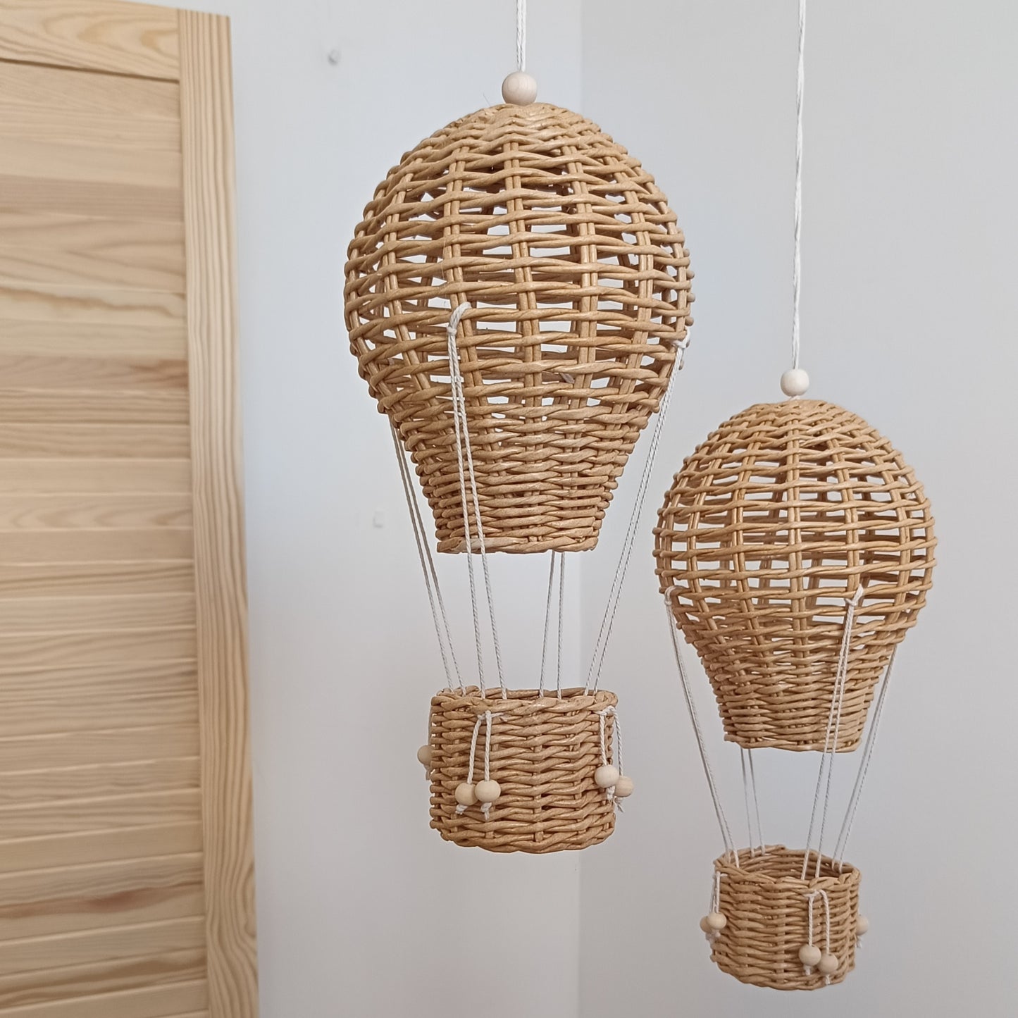 Decorative hot air balloon with a basket – boho and Provence style, a perfect gift and interior decoration