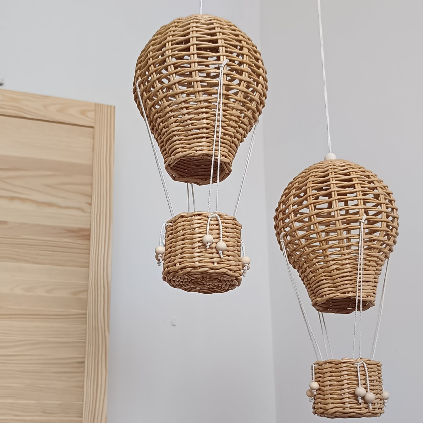 Decorative hot air balloon with a basket – boho and Provence style, a perfect gift and interior decoration