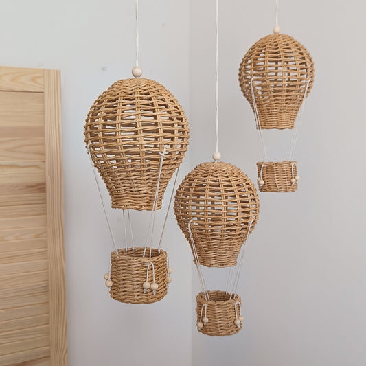 Decorative hot air balloon with a basket – boho and Provence style, a perfect gift and interior decoration