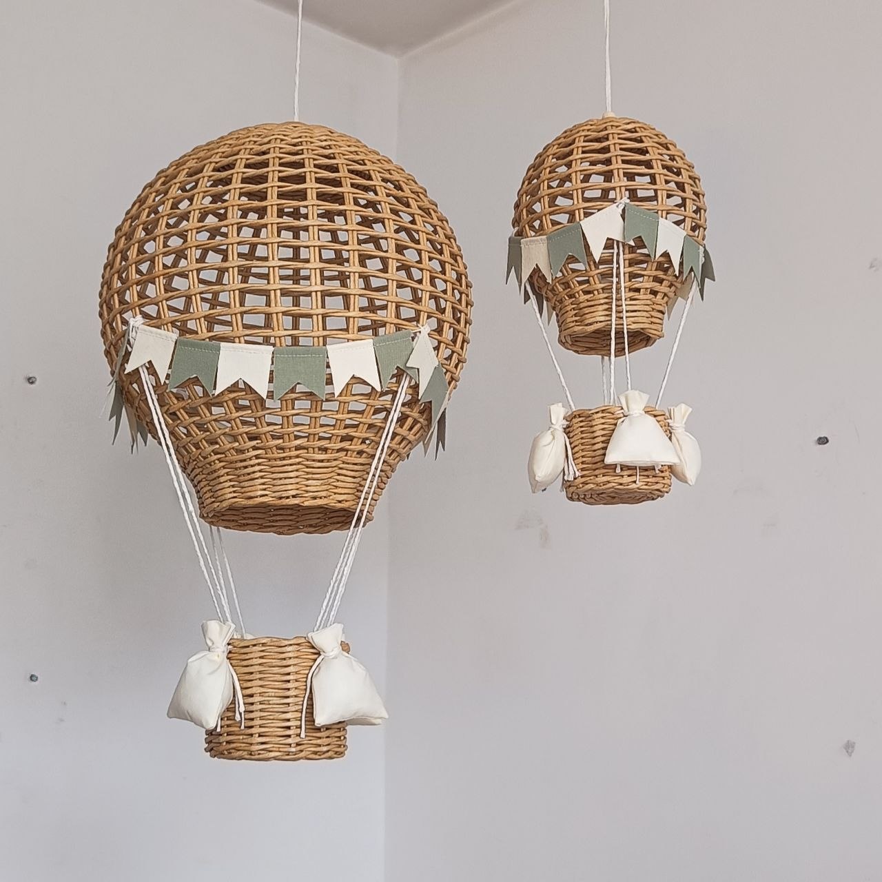Hot Air Balloon Nursery Decor, Hanging Ceiling Decor for Baby Room